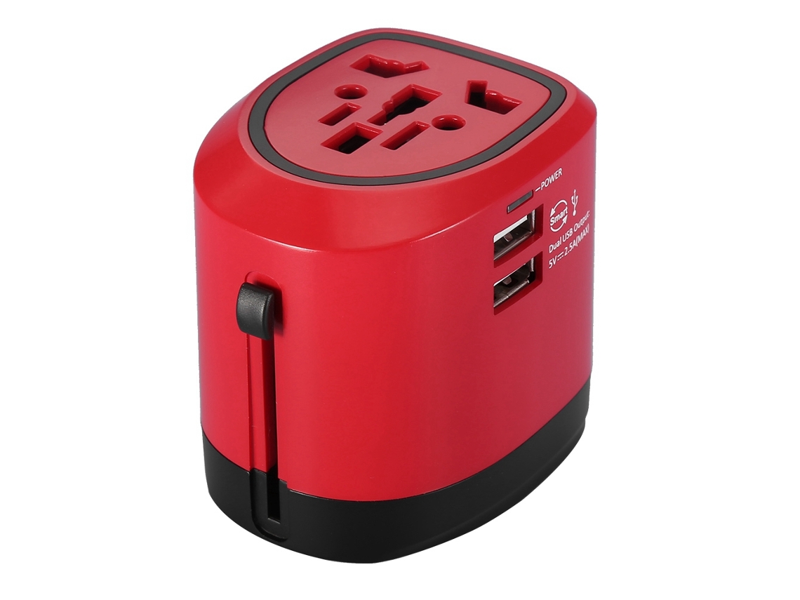Adaptador De Viaje Cargador Universal Enchufe De Viaje Convertidor De Energía Global