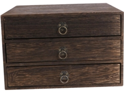 Caja De Almacenamiento De Escritorio De Madera Maciza, Organizador De Pañales, Almacenamiento Decorativo