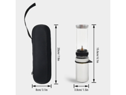 Lámpara De Gas Portátil Para Camping, Linterna De Vela Para Exteriores Con Bolsa De Almacenamiento Para Camping Y Senderismo.