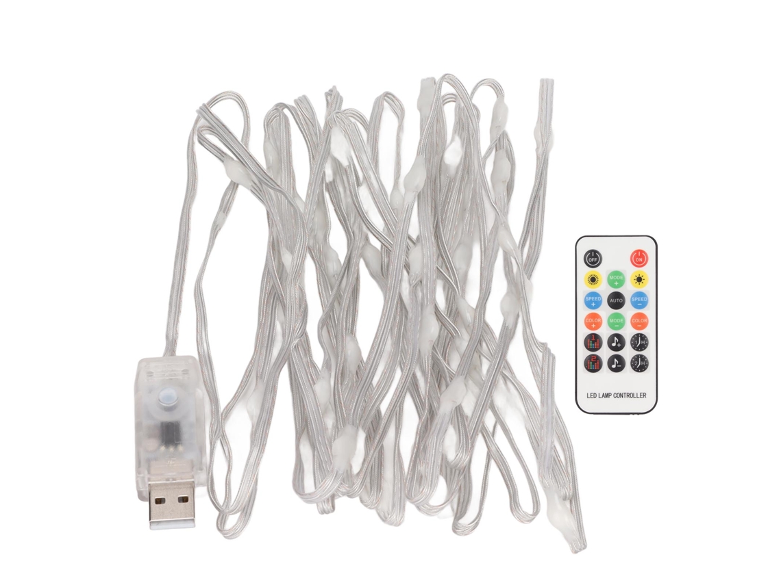 Guirnalda De Luces Led Rgb De 5 M/16,4 Pies Con Cable De Cobre, Funciona Con Pilas, Resistente Al Agua Para Uso En Interiores Y Exteriores.