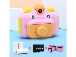 Impresora térmica instantánea para cámara de fotos para niños, color naranja, Bestvite