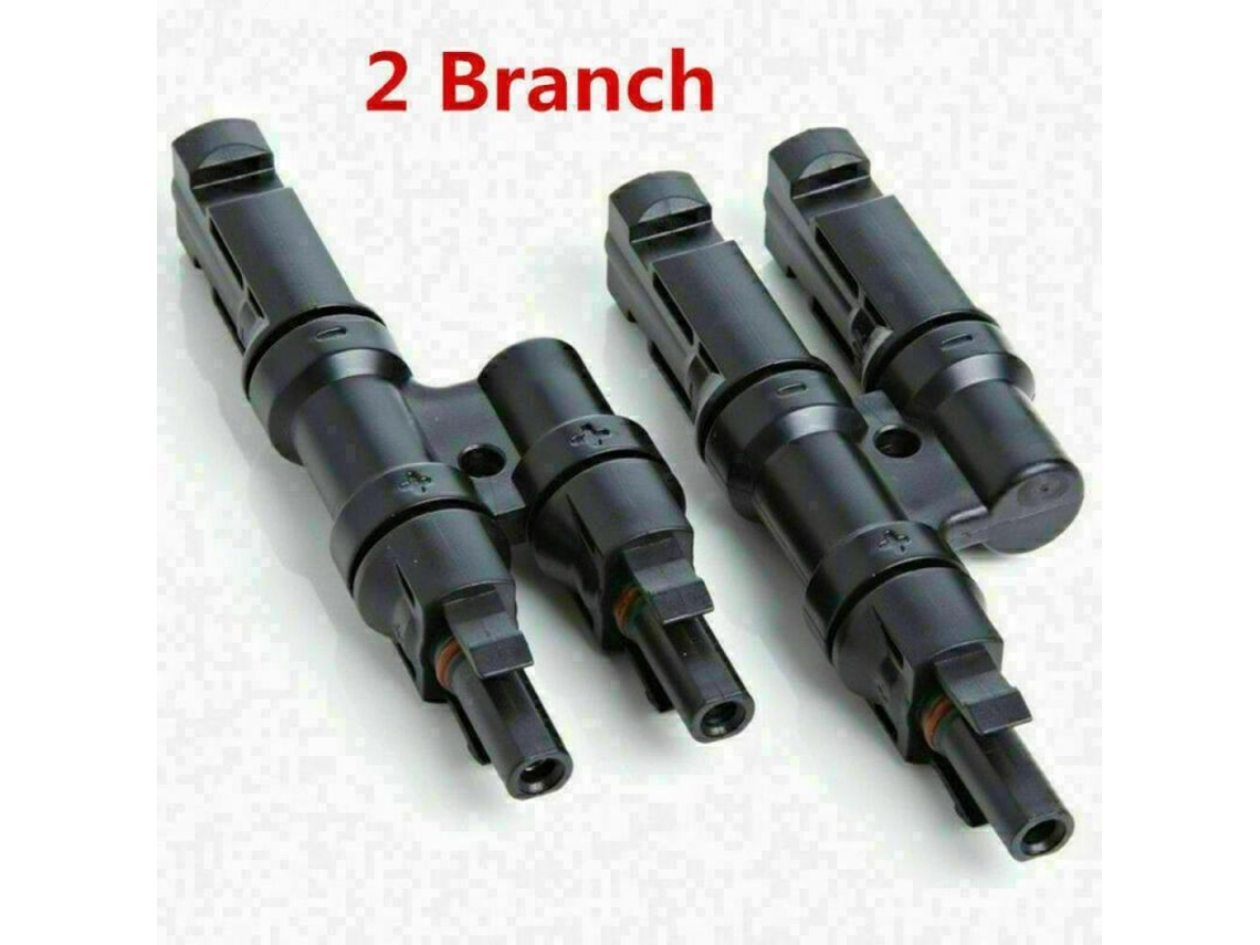 2026-conector De Panel Solar Mc4 T-branch 1 A 6 Vías M/f 50a 1000v Dc Ip67 Negro 2 Rama