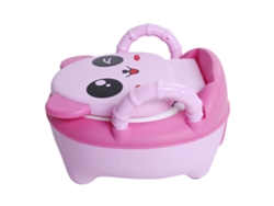 Entrenador De Inodoro Para Bebés Con Cojín Suave Y Cajón Extraíble - Rosa