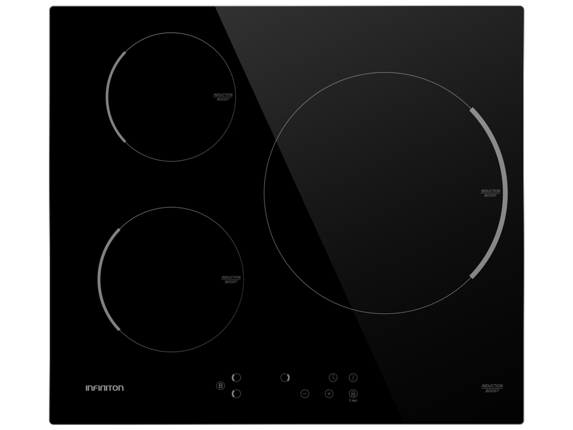 Placa de Inducción INFINITON IND-A3F (Eléctrica - 56 cm - Negro)