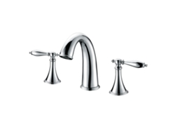 Grifo De Lavabo Con Repisa 025 En Latón Cromado, Colección Erymanthe