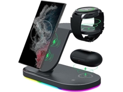Estación De Carga Inalámbrica 3 En 1 Para Samsung Galaxy S22/s22+/s22 Ultra, Reloj Y Auriculares (2025)