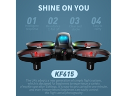 KF615 Mini Drone4K - Duración de la batería: 8 min - Negro YIZHOOD