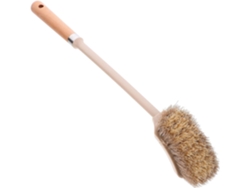 Cepillo De Baño De Madera Con Mango Largo, Cerdas Suaves, Resistente Y De Diseño Estrecho Para La Limpieza De La Taza Del Inodoro.