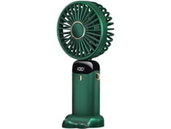 Mini Ventilador De Escritorio Usb Portátil Plegable Para Colgar Al Cuello 5 Velocidades Recargable Por