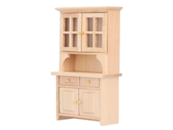 Armário De Madeira Para Casa De Bonecas 1:12 Mini Móvel Simulado Decoração Acessório