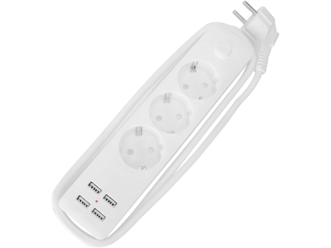 3 Multiprise Usb Con Parasurtenseur