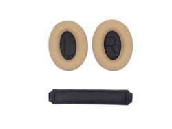 Almohadillas de repuesto y diadema para auriculares Bose QC15 QC25 QC35 Beige+Negro