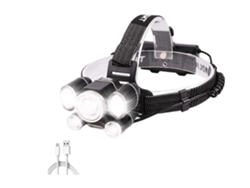 Linterna frontal LED Yunzii XP50.2 con zoom, recargable por USB, color negro