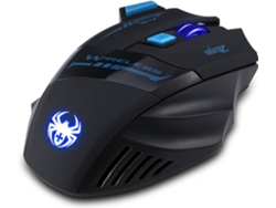 Ratón ZELOTES F-14 (Inalámbrico - 2400 dpi - Negro)