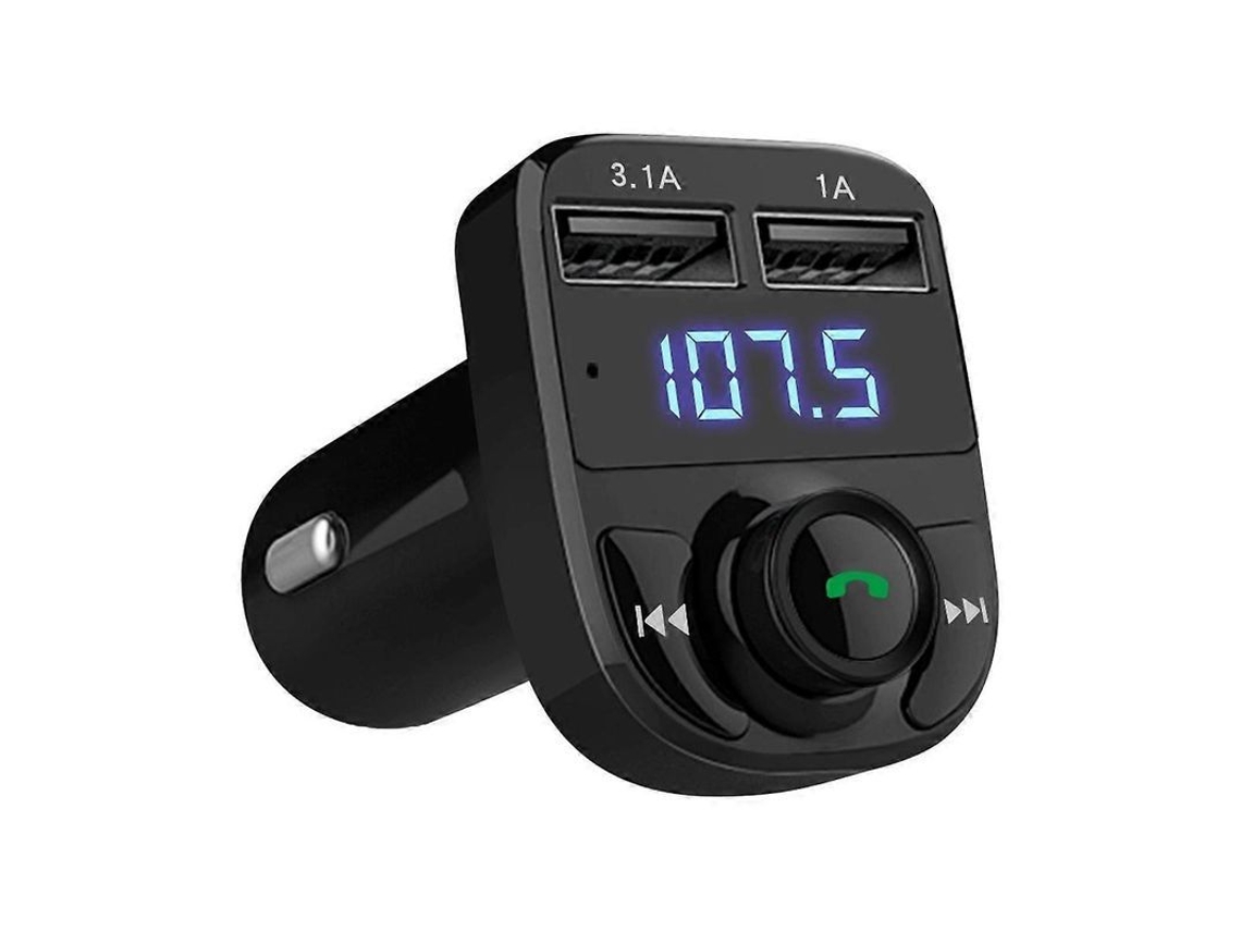 Cargador Receptor Bluetooth Para Coche X8, Calidad De Sonido Sin Pérdidas, Transmisor Fm, Puerto Mp3 Para Coche