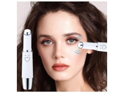 Dispositivo recargable de belleza para ojos con luz roja y azul para ojeras y bolsas debajo de los ojos, masajeador ocular con calor 2