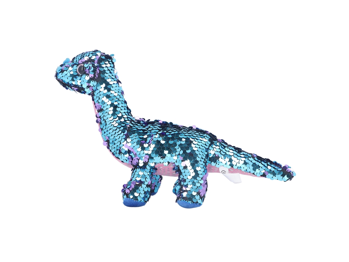 Dinosaurio De Peluche Con Lentejuelas Brillantes Reversibles, Regalo Ideal Para Niños.