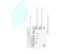 Extensor de señal WiFi para el hogar, amplificador de señal WiFi, extensor de Internet de largo alcance de hasta 12,880 pies cuadrados y 105 USHION