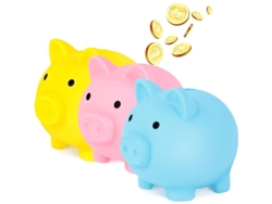 Juego De 3 Adorables Huchas De Plástico Para Guardar Monedas, Ideales Para Niños Y Adultos, Decorativas Y Funcionales.