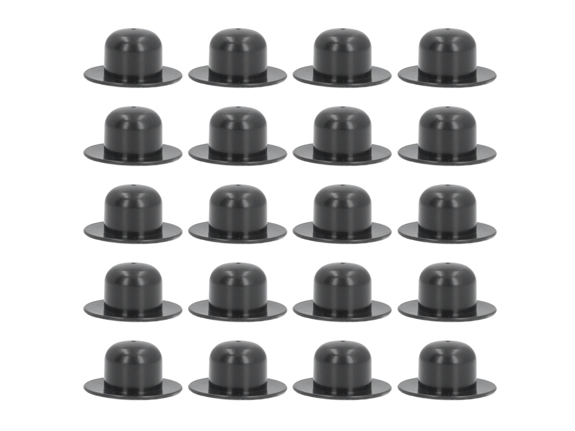 20 Tapas Cortas De Goma Negra Para Pared De Piscina, Para Bomba De Filtro De Repuesto