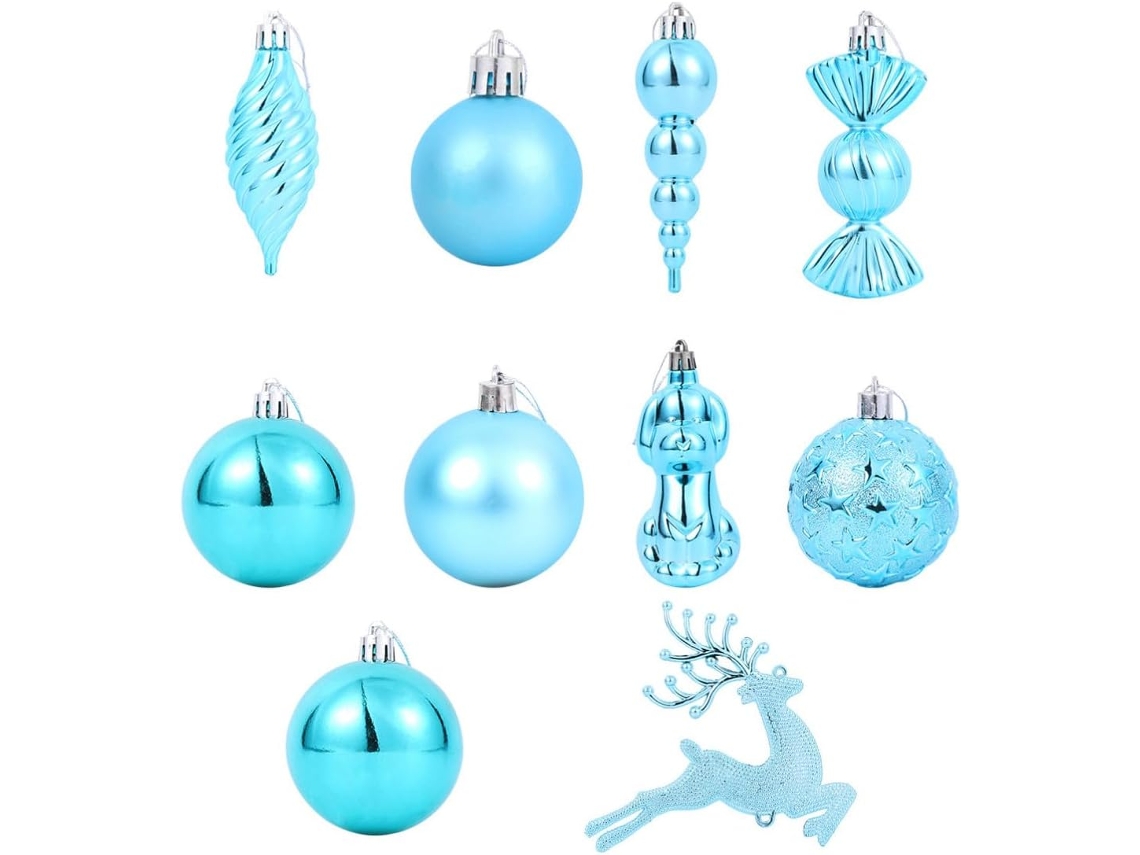 Juego 30 Adornos Navideños Decorativos Plástico Hogar Restaurante Crean Ambiente Festivo Elegante Decoración