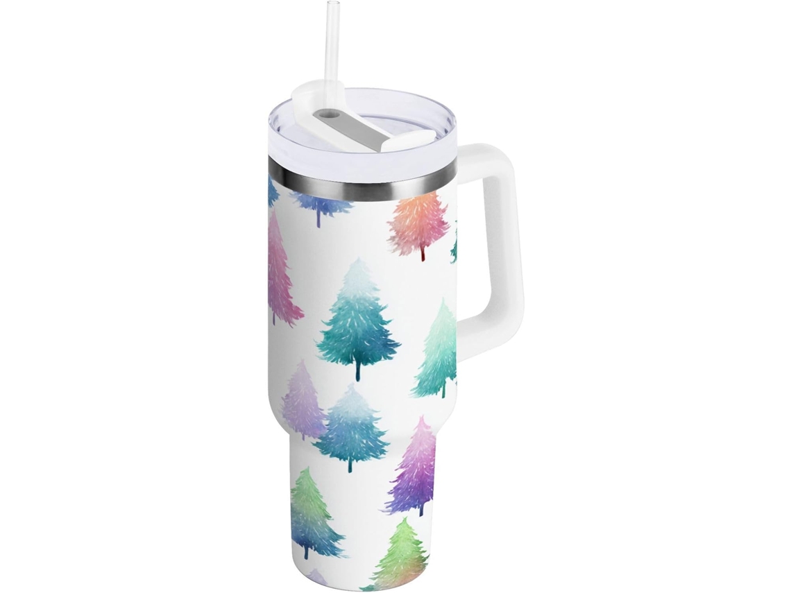 Árbol Navidad Vaso Botella Taza Acero Inoxidable - Vaso Térmico Portátil