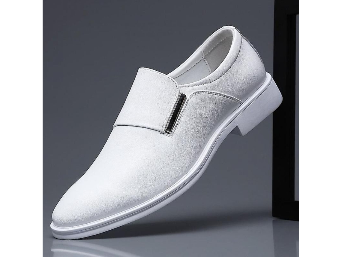 Zapatos De Cuero Blanco Para Hombre, Modelo Derby, Nuevos, Estilo Casual, Verano E Invierno, Tallas 38-44 Hxg