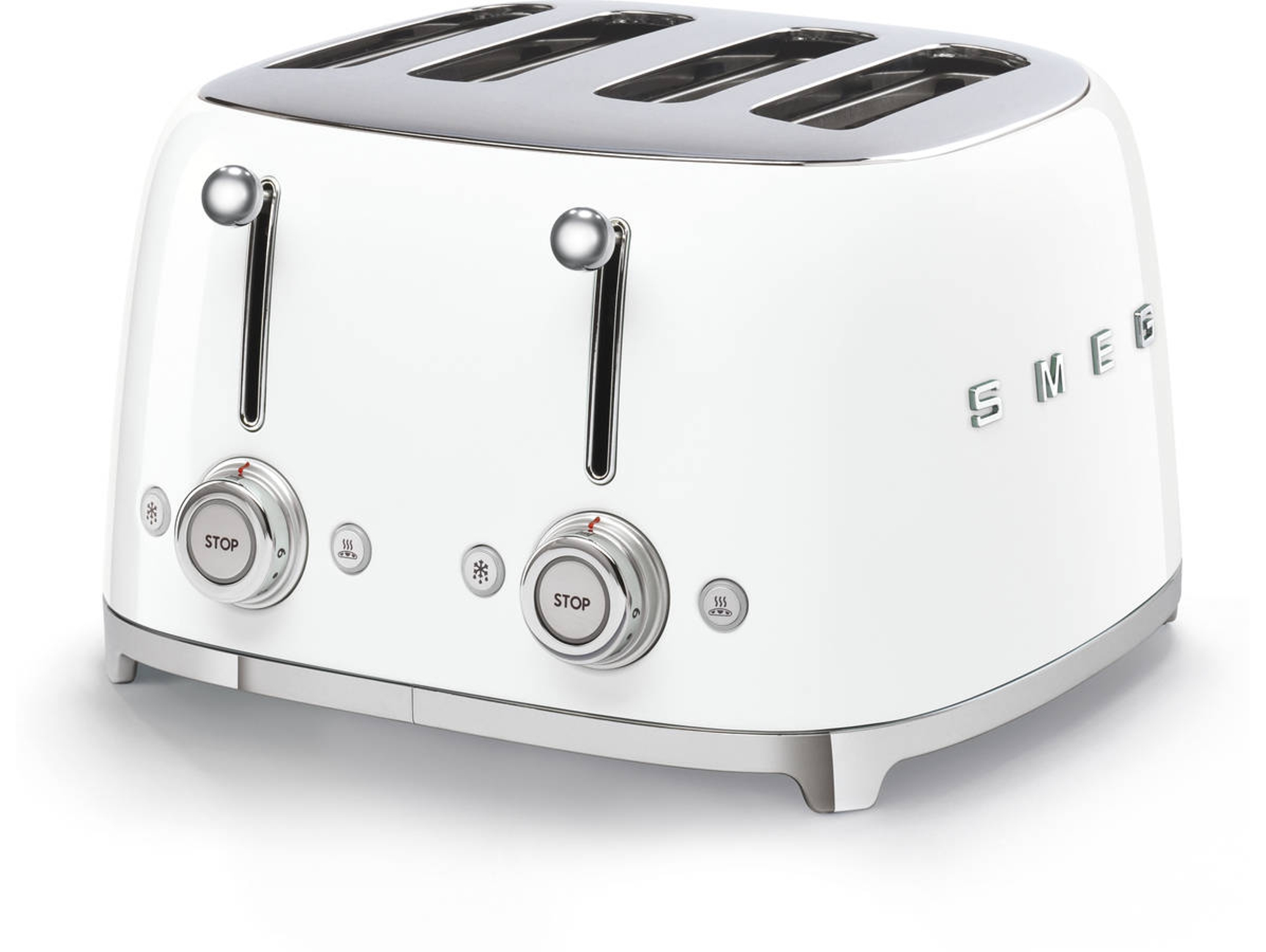 Tostadora SMEG Años 50 TSF03WHEU Blanca (2000 W)