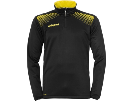 Chaqueta 1/4 Zip Niños UHLSPORT Goal (Negro y Amarillo - 12 Años )