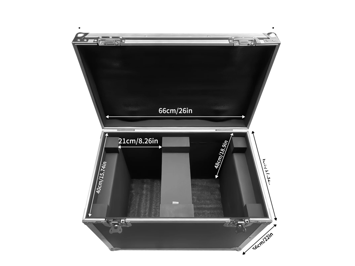Estuche de transporte para iluminación de escenario, construcción robusta, almacenamiento eficiente, 69 x 56 x 44 cm OEM