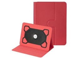 Funda universal de 9/10 pulgadas con soporte ajustable, a prueba de golpes, de silicona negra para tableta Hengrongshen Red.
