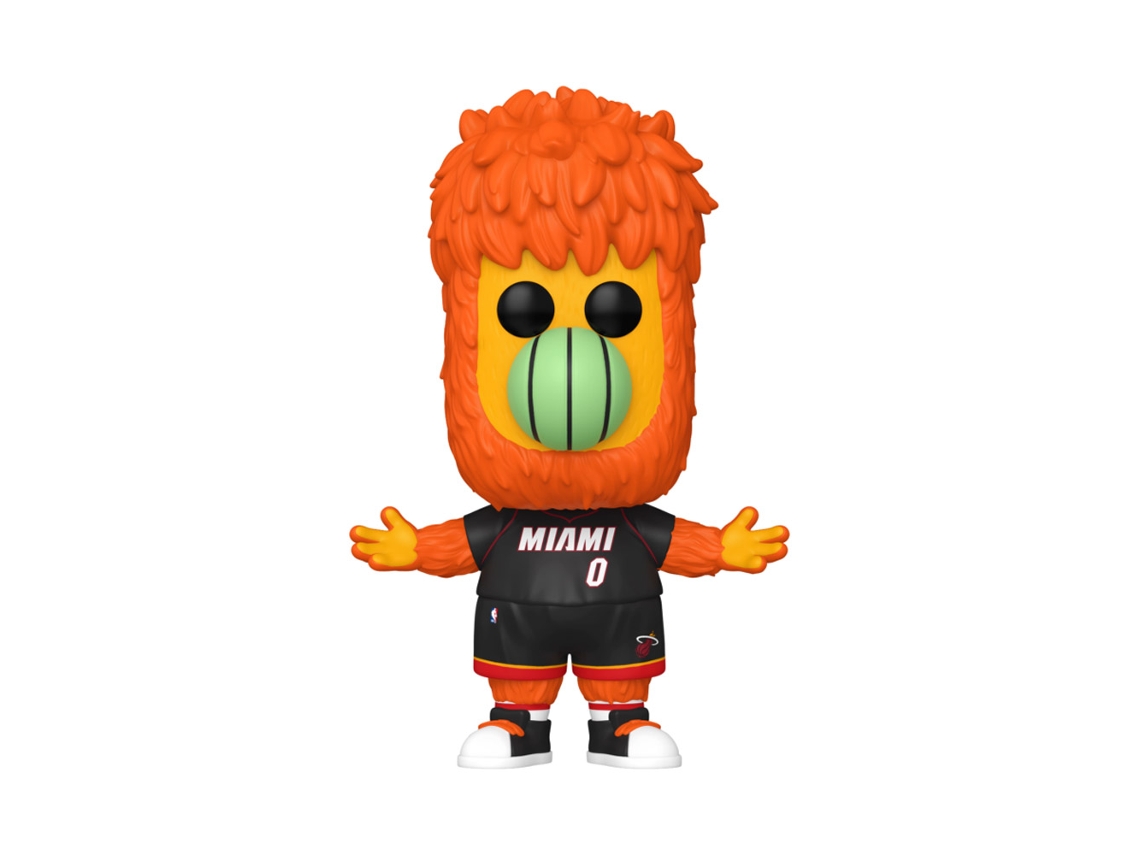 Figura Funko NBA: Mascotas Miami Burnie Pop! Vinilo