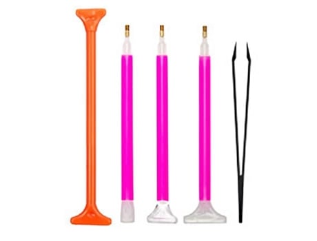 HURRISE Kit de 20 Unidades de Herramientas Accesorios Caja de Joyería Pintura Hágalo Usted Mismo
