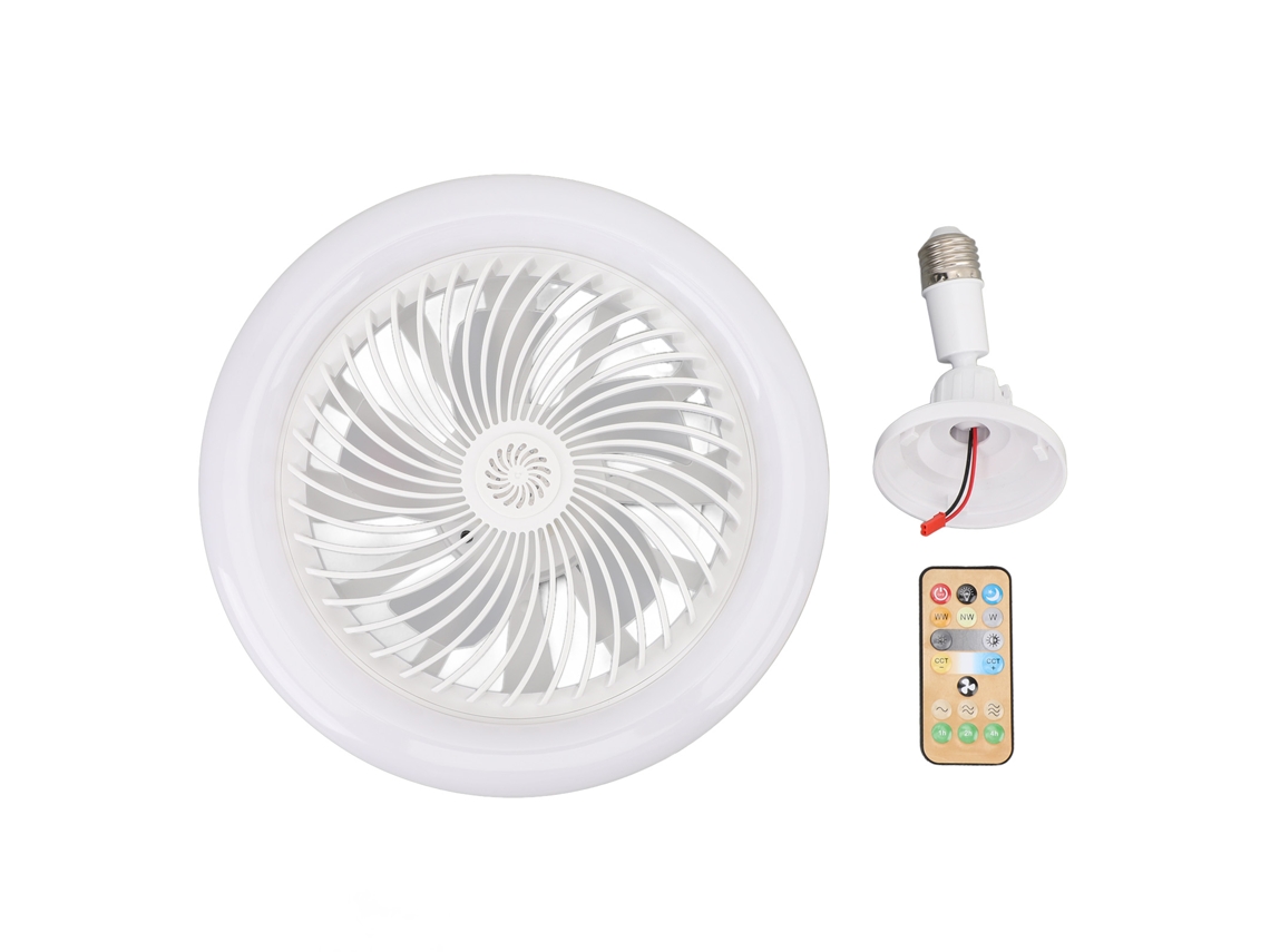Ventilador De Techo Con Luz Led Silenciosa De 30 W Con Control Remoto - Económico