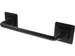 Toallero Adhesivo De Pp Negro Para Baño Y Cocina, No Requiere Taladrar Ni Dañar La Pared, Estilo