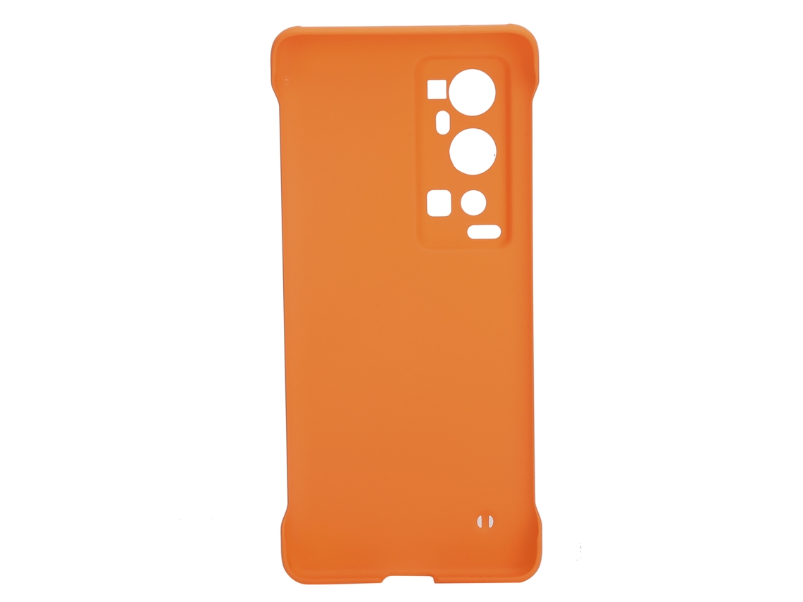 Capa Fina De Plástico Pc Com Efeito Fosco Para Vivo X60 Pro+ Protetora Anti-deslizante Cor Laranja