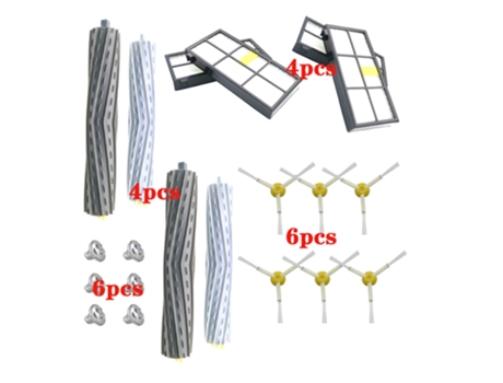 Kit de filtros y cepillos Hepa para Irobot Roomba 870 880 890 800 900 Series 860 990 960 980 piezas de Robot aspirador Accesorios