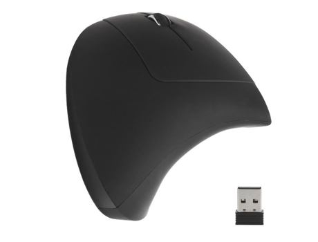 HURRISE Inalámbrico Periférico de Computadora Recargable Vertical Óptico Ergonómico Ratón Inalámbrico de Mano Izquierda