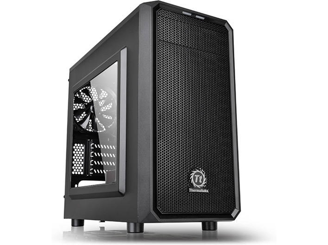 Caja PC THERMALTAKE Versa H15 (Micro ATX - Negro)