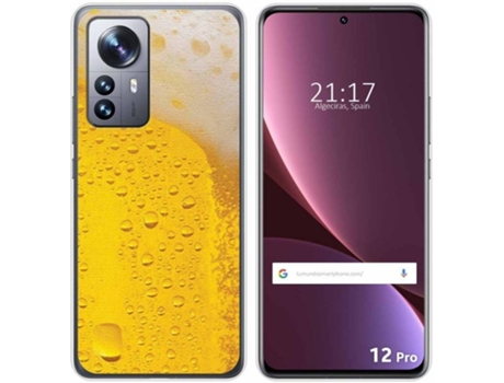 Carcasa para Xiaomi 12 Pro 5G TUMUNDOSMARTPHONE Dibujos Cerveza Multicolor