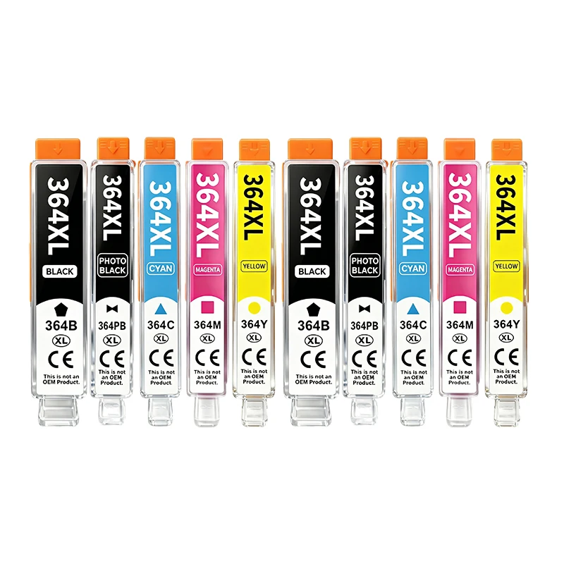 10 Cartuchos De Tinta (2 Juegos) 364xl Para Hp 364 Hp364 Xl Para Photosmart 5510 5515 6510 B010 B109 B209 Deskjet 3070a