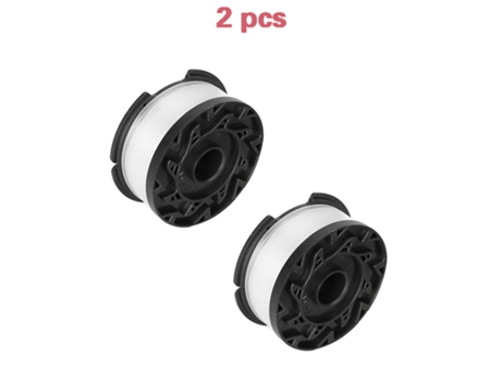2 piezas de hilo de desbrozadora para Black For Decker, piezas de repuesto para recortadora de hilo, carrete de Af-100-3Zp, 30 pies/0.065 , nailon...