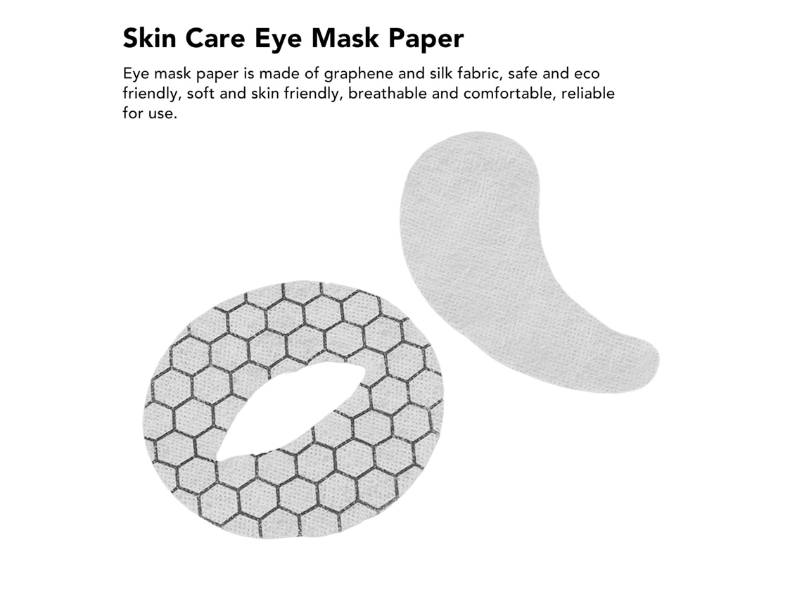 Mascarilla desechable para ojos. Cuidado facial. Belleza. Piel sana.