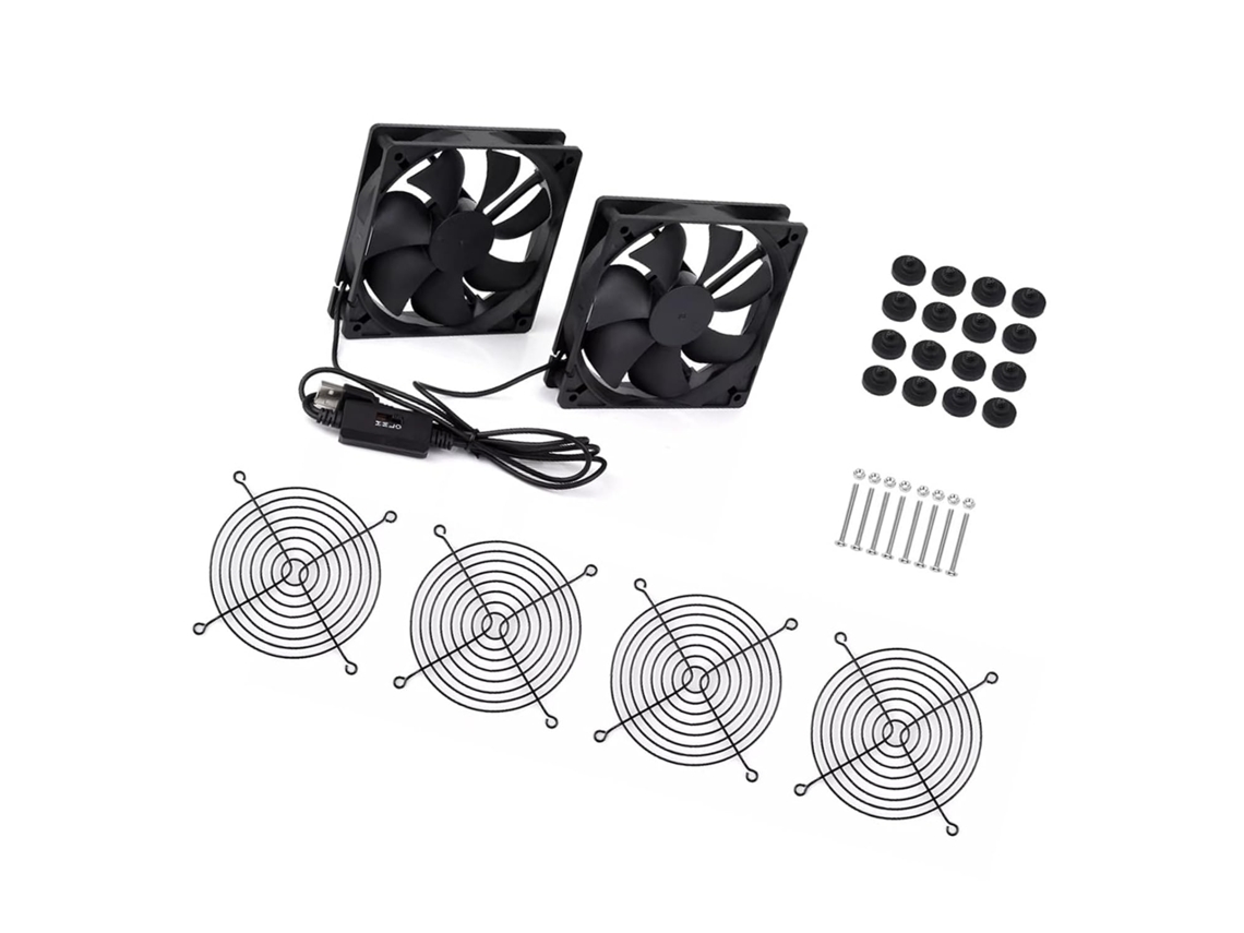 Ventilador De Refrigeración Usb De 120 Mm Con 3 Velocidades: Silencioso Para Dispositivos Electrónicos E Hidráulicos.