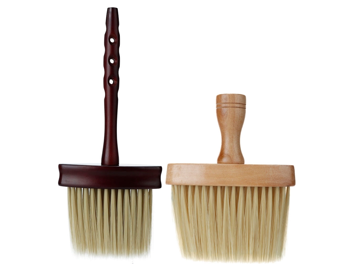 Pincel De Cabelo Com Cabo Longo Fibra Macia Conjunto Para Limpeza De Poeira Ferramenta De Estilo