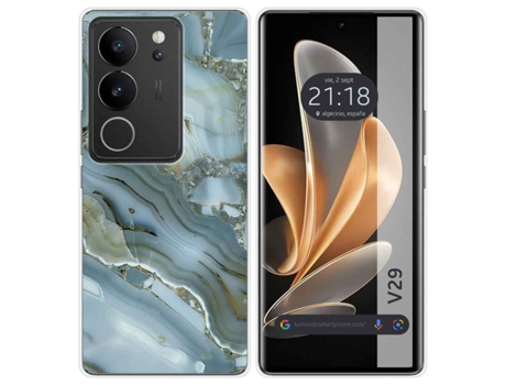 Funda Diseño Mármol para Vivo V29 5G TUMUNDOSMARTPHONE Silicona Multicolor