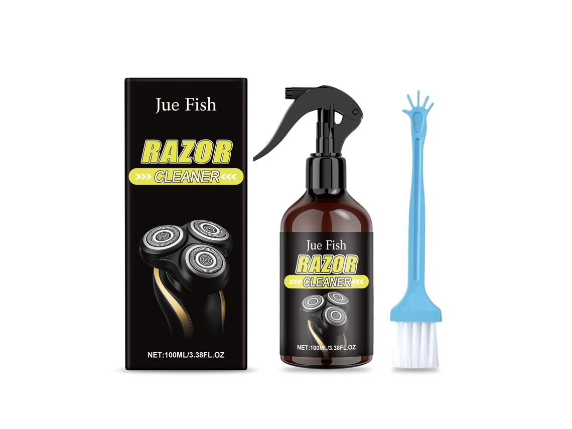 Spray limpiador para afeitadoras eléctricas: descontaminación, lubricación y prevención de la oxidación para un afeitado suave.