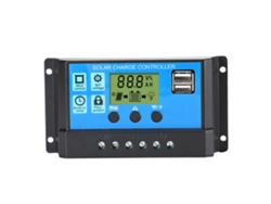 Controlador De Carga Solar Pwm De 30 A Con Pantalla Lcd, Fabricado En Material Abs Duradero, Para Uso Doméstico, Industrial Y Comercial.