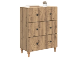 Maison Exclusive - Cajonera Roble Artesanal 66 X 34,5 X 90 Cm Madera De Ingeniería