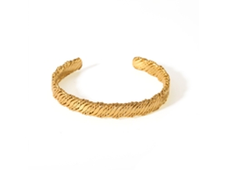 Pulsera De Nudo Abierto Con Baño De Oro De 18 Quilates En Acero Inoxidable Yybl023041